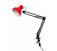 Светильник настольный NB2S-LSR, лампа красная на пантографе с горизонтальным и вертикальным креплением