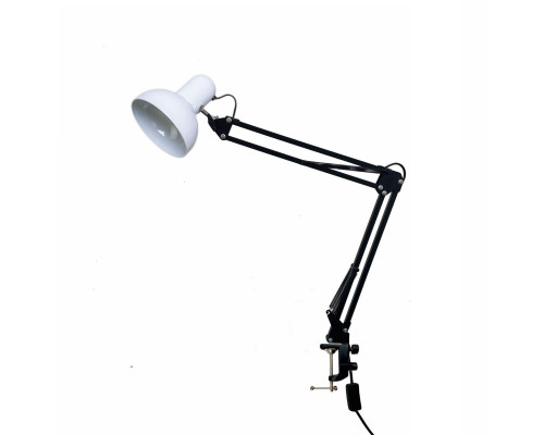 Светильник настольный NB2S-LSW, лампа белая на пантографе с горизонтальным и вертикальным креплением
