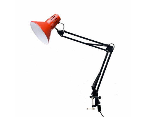 Светильник настольный NB2S-LBR, лампа красная на пантографе с горизонтальным и вертикальным креплением