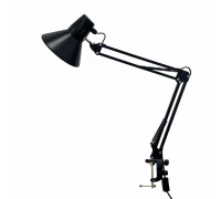 Светильник настольный NB2S-LBB, лампа чёрная на пантографе с горизонтальным и вертикальным креплением