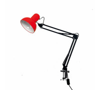 Светильник настольный NBS-LSR, лампа красная на пантографе с усиленной струбциной