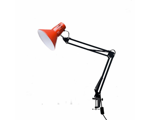 Светильник настольный NBS-LBR, лампа красная на пантографе с усиленной струбциной