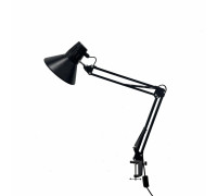 Светильник настольный NBS-LBB, лампа чёрная на пантографе с усиленной струбциной