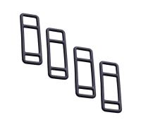 Держатели видеорегистратора PP1 для установки на штатное зеркало заднего вида, резиновые, 4 шт