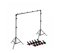 Переносной каркас 190х250 см для фотофона KF-250ZP в комплекте с прищепками