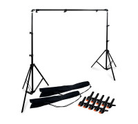 Переносной каркас 190х250 см для фотофона KF-251ZMP в комплекте с прищепками и чехлом для переноски
