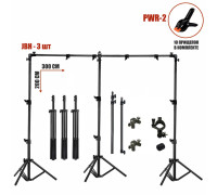 Переносной каркас 200х300 см для фотофона KF-300ZP в комплекте с прищепками