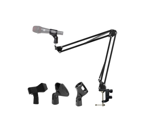 Настольная микрофонная стойка NB2S-3531 с 3 держателями микрофона для вертикального и горизонтального крепления