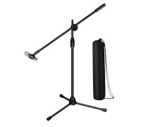 Напольная микрофонная стойка MLB журавль с держателем для ручного микрофона и чехлом для переноски