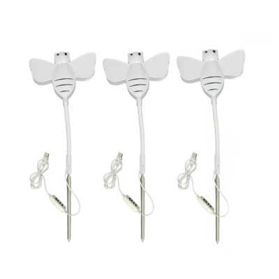 Гибкая светодиодная фитолампа USB для растений "пчелка", 3 режима света, 3 шт