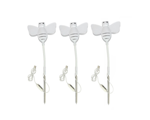 Гибкая светодиодная фитолампа USB для растений "пчелка", 3 режима света, 3 шт