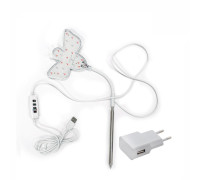 Гибкая светодиодная фитолампа для растений "пчелка", 3 режима света, с адаптером питания