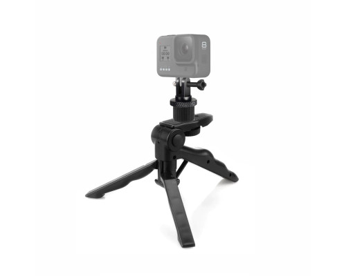 Пластиковое крепление переходник KT-01G для GoPro на настольной треноге-моноподе