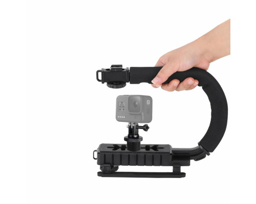 Ручной стабилизатор для камеры, ручка-держатель для GoPro с фиксирующим винтом и гайкой