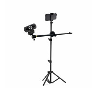 Веб-камера Full HD 1080P WEB JBH-WDG1 на напольной стойке с держателем для телефона для горизонтальной и вертикальной съемки
