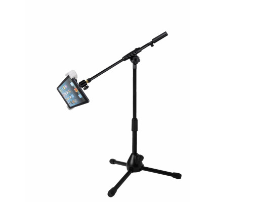 Держатель P2ML-29 для планшета шириной 18-29 см на напольном штативе треноге с журавлем ES-63