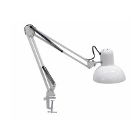 Лампа SPS-WW, cветильник настольный на пантографе с усиленной струбциной, белый
