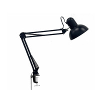 Лампа SPS-B, cветильник настольный на пантографе с усиленной струбциной, черный