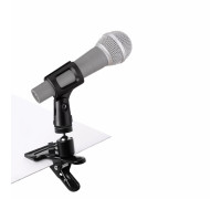 Держатель "бочонок" для микрофона на зажиме до 4,7 см с поворотом на 360 градусов
