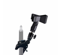 Держатель - прищепка для микрофона с двойным шарнирным креплением