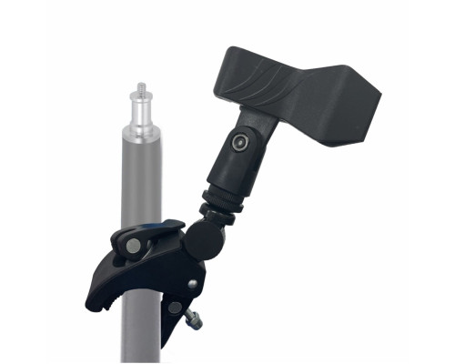 Держатель - прищепка для микрофона на креплении с захватом до 3,7 см