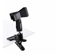 Держатель-прищепка для микрофона на зажиме до 4,7 см с поворотом на 360 градусов