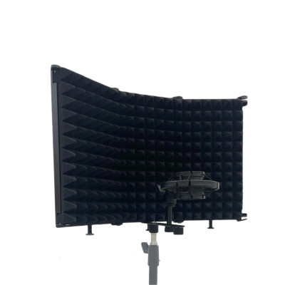 Акустический экран AK01-14P1 с держателем микрофона паук P1 для записи звука на стойку с резьбой крепления 1/4"