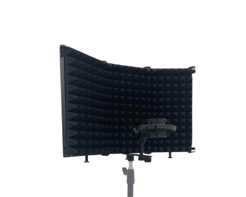 Акустический экран AK01-14P1 с держателем микрофона паук P1 для записи звука на стойку с резьбой крепления 1/4"