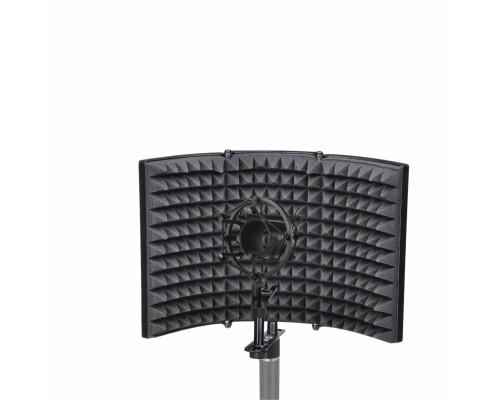 Акустический экран AK01-MP-14 с металлическим держателем микрофона паук для записи звука на стойку с резьбой крепления 1/4"