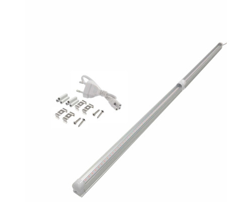 Фитолампа для растений, LED светильник с розовым свечением, 59 см, 2 шт с возможностью последовательного соединения