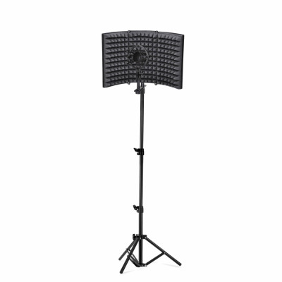 Акустический экран LS-AKMP с металлическим держателем для микрофона паук для записи звука на усиленной напольной стойке