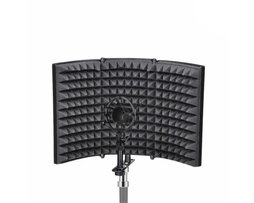 Акустический экран AK01-MP-38 с металлическим держателем для микрофона паук для записи звука на стойку с резьбой крепления 3/8"