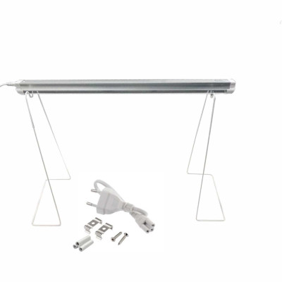 Фитолампа для растений на универсальной напольной подставке, LED светильник с розовым свечением, 59 см