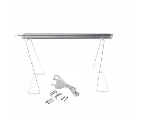 Фитолампа для растений на универсальной напольной подставке, LED светильник с розовым свечением, 59 см