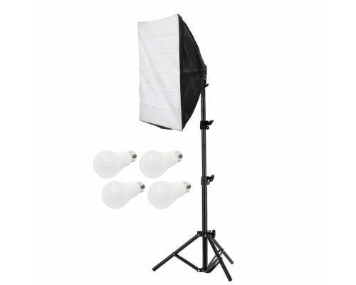 Софтбокс - студийный свет на штативе JBH с разными типами освещения, по 2 лампочки холодный и теплый свет