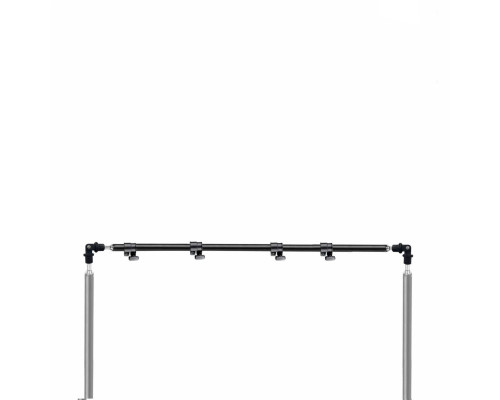 Горизонтальная планка P5 для каркаса фотофона с угловым креплением к штативу с резьбой 1/4", ширина до 2.7 метров