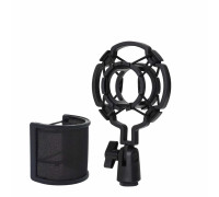 Студийный комплект VZP-P1: студийная ветрозащита поп фильтр и держатель для микрофона паук P1