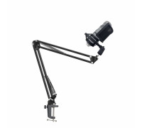 Настольная микрофонная стойка пантограф KG-VZP-P1 с ветрозащитой поп фильтром и держателем для микрофона паук P1
