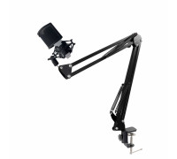 Микрофонная стойка настольная NB-VZP-MP с поп фильтром ветрозащитой и металлическим держателем паук для микрофона