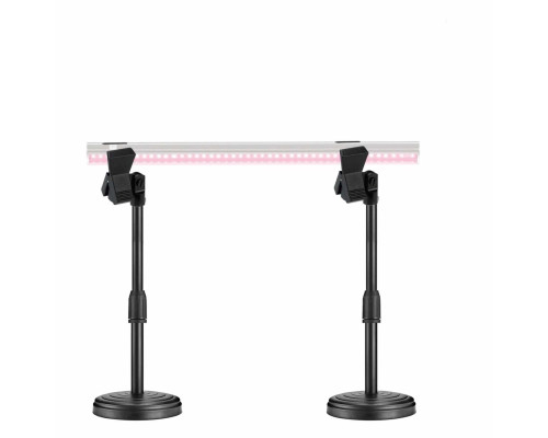 Подставка держатель 2ZM-02PF для фитолампы с креплением "прищепка", 2 стойки