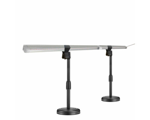 Фитоcветильник для растений FL2-2ZM-02P, 2 фитолампы линейные на подставке из 2 стоек с креплением "прищепка"