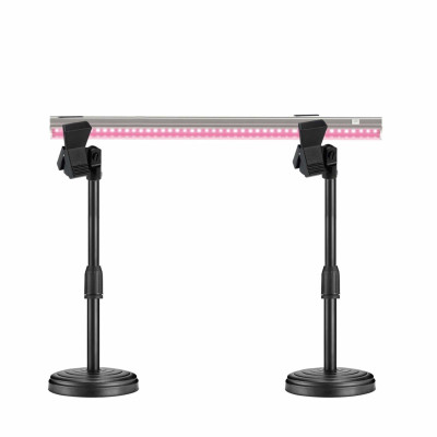 Фитолампа для растений FL-2ZM-02P на подставке из двух стоек с креплением "прищепка"