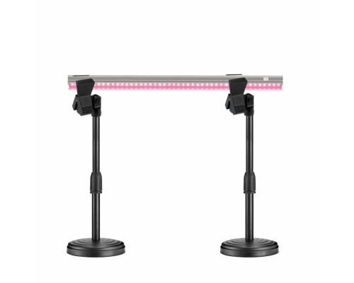 Фитолампа для растений FL-2ZM-02P на подставке из двух стоек с креплением "прищепка"