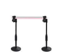 Подставка для фитолампы 2ZM-35P из 2 стоек с креплением прищепка, утяжеленное основание, металл