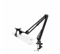 Настольная стойка NB2S-PF для фитосветильника с креплением "прищепка", подставка под фитолампу для рассады