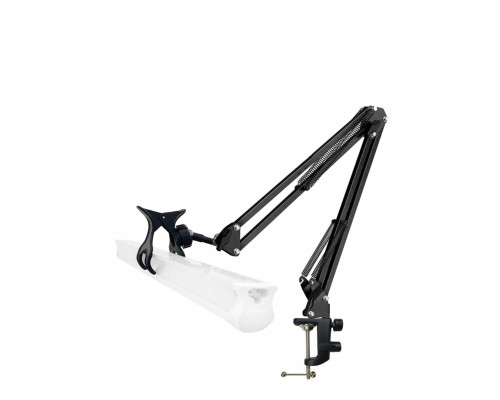 Настольная стойка NB2S-PF для фитосветильника с креплением "прищепка", подставка под фитолампу для рассады