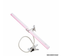 Подставка для фитосветильника MP-W, гибкий держатель для фитолампы на металлической прищепке, белый