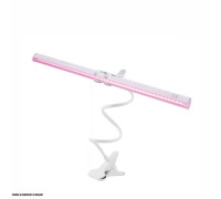 Подставка для фитосветильника PP-W, гибкий белый держатель для фитолампы на пластиковой прищепке