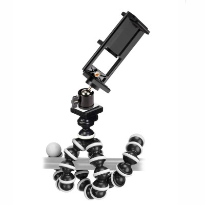 Держатель телефона FLEX-26DT с двусторонним креплением на гибкой подставке