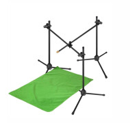 Напольный штатив с резьбой 1/4" для крепления фотоаппарата для предметной съемки сверху и фотофон 0.5х1 м